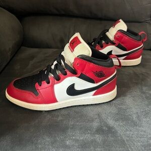Nike Jordan 1 Red and Black High-Top Sneakers